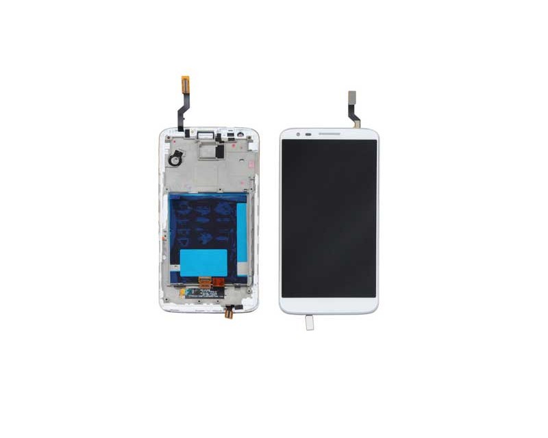 LG G2 LCD and Digitizer with Frame White
