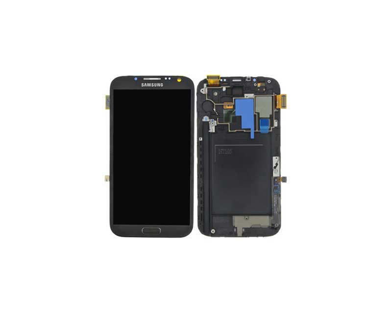 Samsung Note2 LCD and Digitizer with Frame Black (7105)