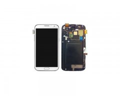 Samsung Note2 LCD and Digitizer with Frame White (7105)